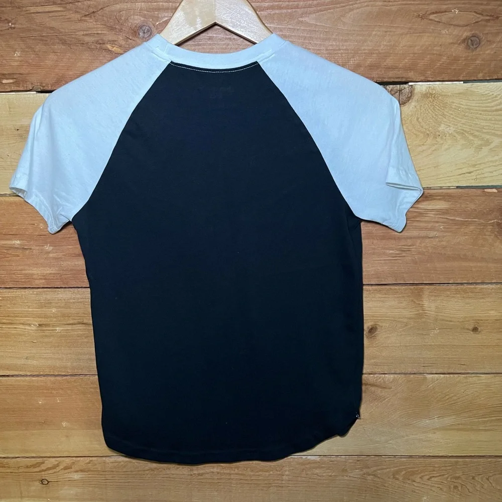 Abercrombie Kids Black and White Raglan Tee - Picture 2 of 4